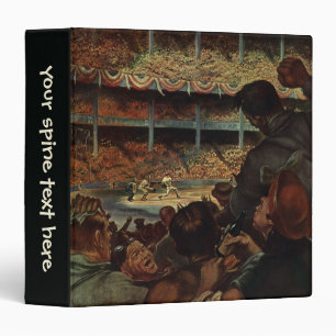 Vintage Sports Fans in a Baseball Stadium 3 Ring Binder