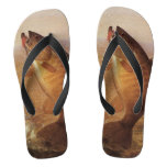 Vintage Sports Fishing, Largemouth Brown Bass Fish Flip Flops