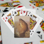 Vintage Sports Fishing, Largemouth Brown Bass Fish Poker Cards