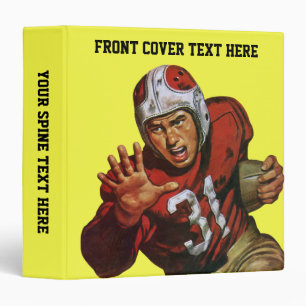 Vintage Sports Football Player Running Back No. 31 3 Ring Binder