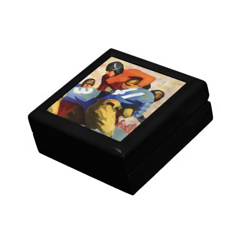 Vintage Sports Football Players in a Game Gift Box