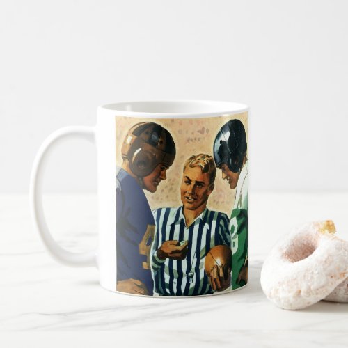Vintage Sports Football Referee Coin Toss Coffee Mug