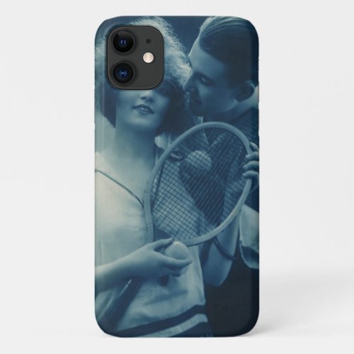 Vintage Sports Tennis Love and Romance iPhone 11 Case