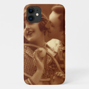 Vintage Sports Tennis, Love and Romance iPhone 11 Case