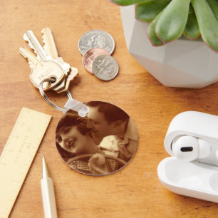 Vintage Sports Tennis, Love and Romance Keychain