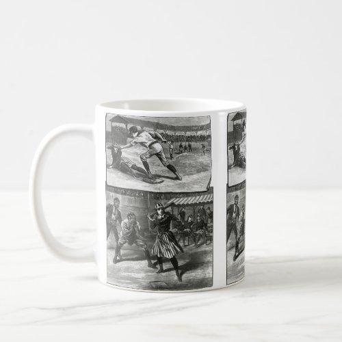 Vintage Sports Victorian Womens Baseball Teams Coffee Mug