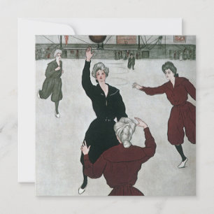 Vintage Sports, Women's Basketball Players in Game