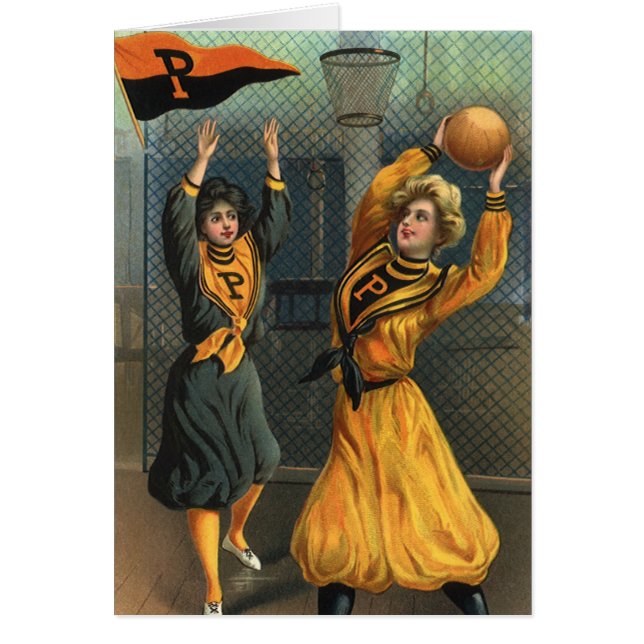 Vintage Sports, Women's Basketball Team at Game (Front)