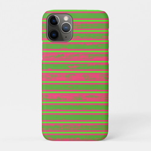 Vintage Sportswear Stripes Bright Colors  iPhone 11 Pro Case