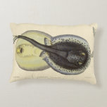 Vintage Spotted Stingrays, Marine Ocean Animals Accent Pillow