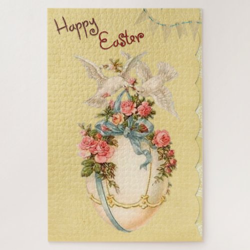 Vintage Spring And Easter Egg   Jigsaw Puzzle