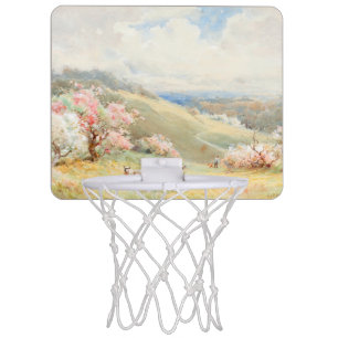 Vintage Spring by Joseph Rubens Powell Mini Basketball Hoop