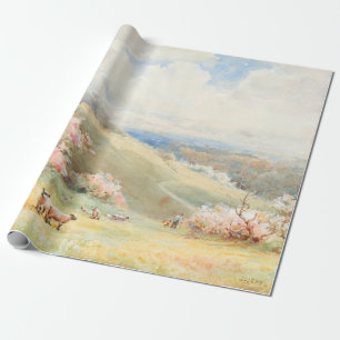 Vintage Spring by Joseph Rubens Powell Wrapping Paper