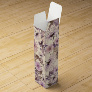 Vintage Spring Floral Wine Box