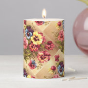 Vintage Spring Flowers Candle