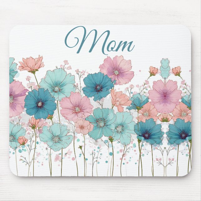 Vintage Spring Flowers for Mom Mouse Pad (Front)