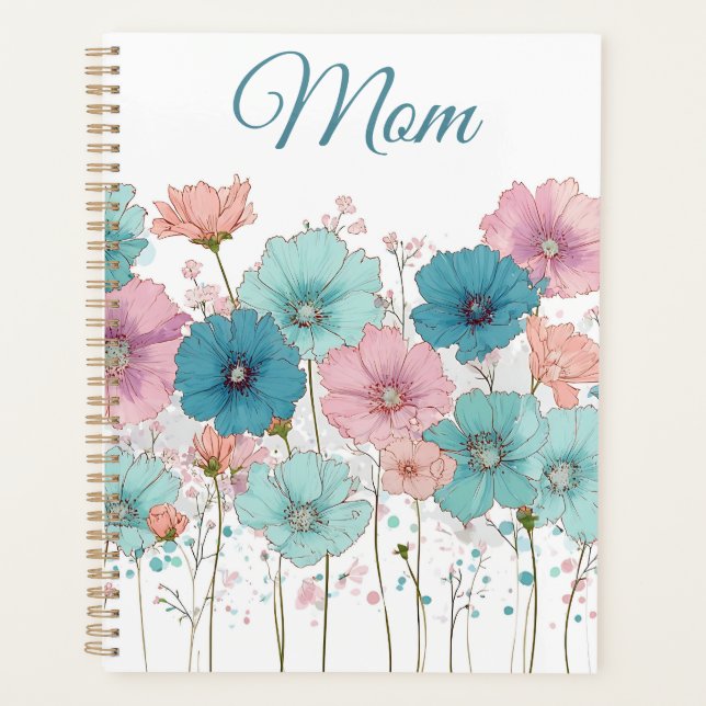 Vintage Spring Flowers for Mom Planner (Front)