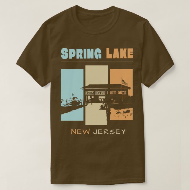 Vintage Spring Lake New Jersey Gift T-Shirt (Design Front)
