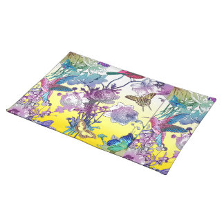 Vintage Spring Motif Cloth Placemat