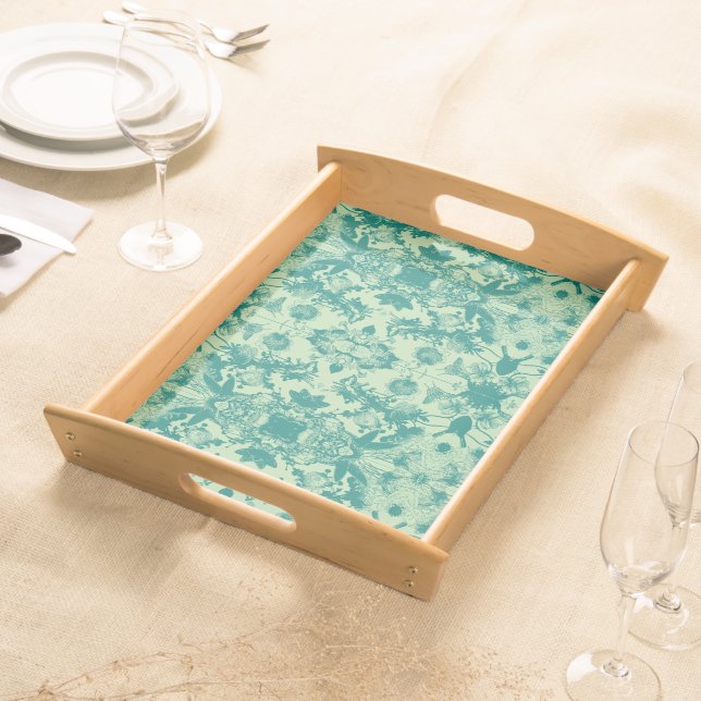 Vintage Spring Motif Serving Tray (Front)