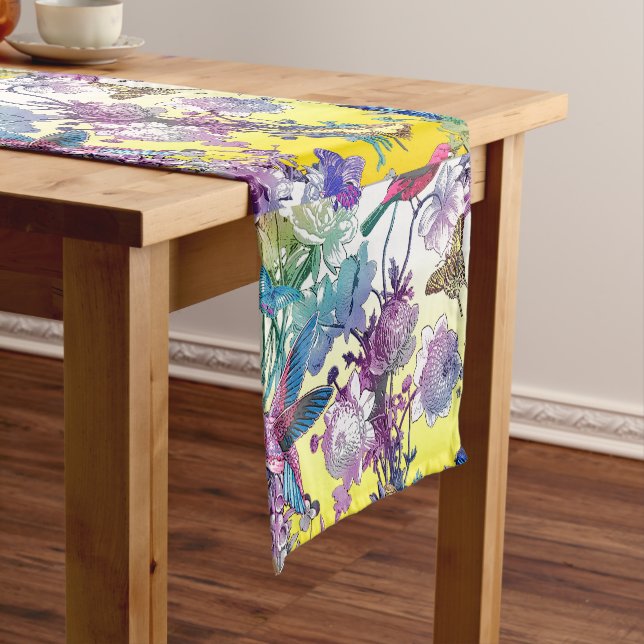 Vintage Spring Motif Short Table Runner (In Situ)