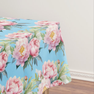 Vintage Spring Peonies Tablecloth