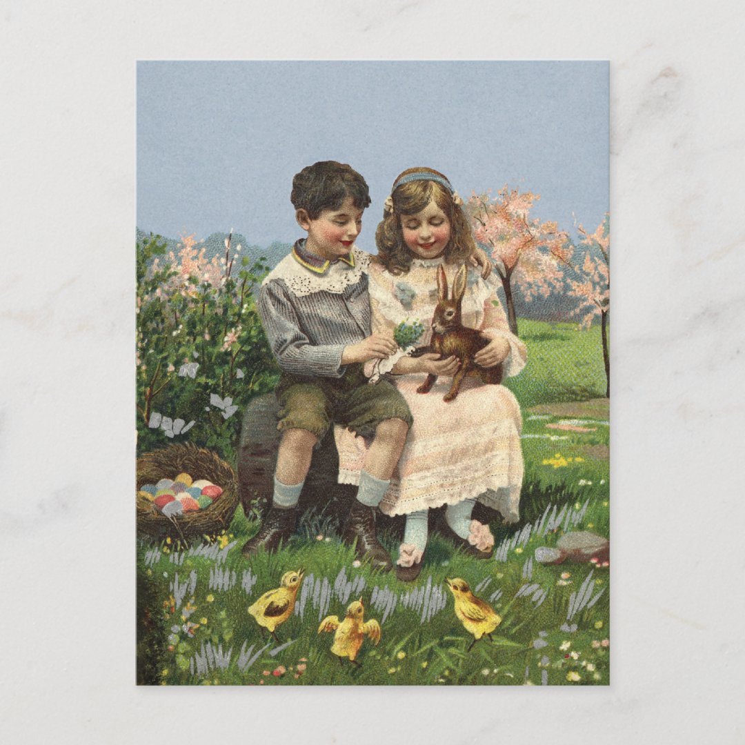 Vintage Spring Postcard | Zazzle