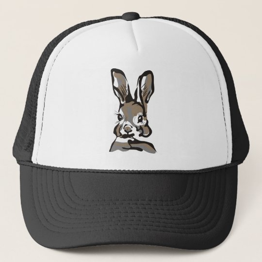 Vintage spring rabbit trucker hat | Zazzle.com