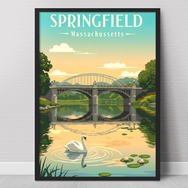 Vintage Springfield Massachusetts Poster (Creator Uploaded)