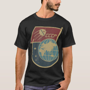 Vintage Sputnik USSR Soviet Union Soviet Propagand T-Shirt