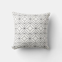 Vintage square geometric pattern | Black and White