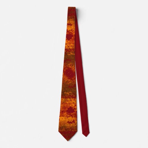 Vintage square mandala _ red neck tie