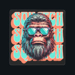 Vintage Squatch Retro Style Comic Pop Art<br><div class="desc">Retro Bigfoot in sunglasses vintage style text in orange and teal comic books style pop art.</div>