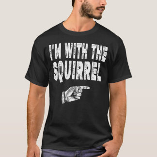 Vintage Squirrel Fans I'm With The Squirrel T-Shirt