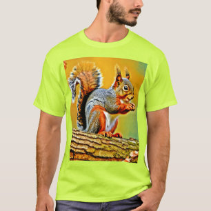 Vintage Squirrel in Nature T-Shirt
