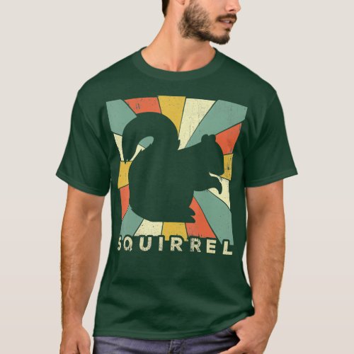 Vintage Squirrel Lover Retro Style Animal T_Shirt