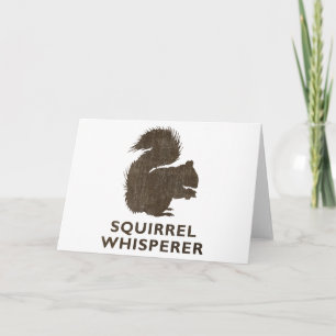 Vintage Squirrel Whisperer Card