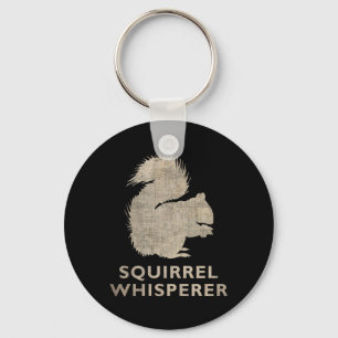 Vintage Squirrel Whisperer Keychain