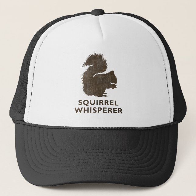Vintage Squirrel Whisperer Trucker Hat (Front)