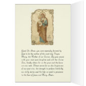 Vintage St. Anne Virgin Mary Prayer (Inside (Left))
