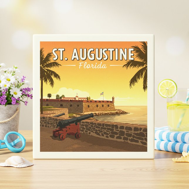 Vintage St. Augustine Florida Ceramic Tile (Creator Uploaded)