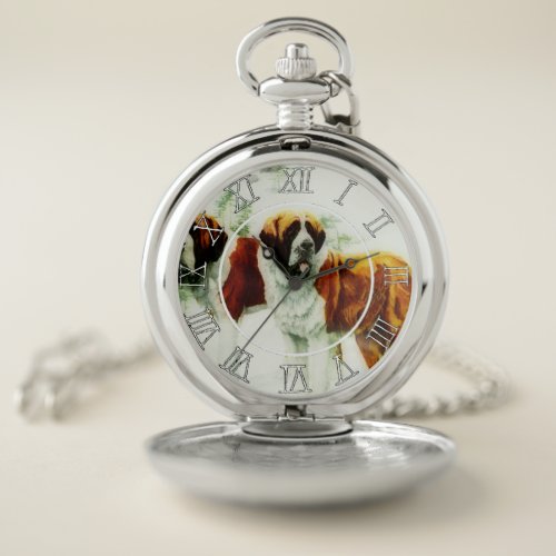   Vintage St Bernards Pocket Watch