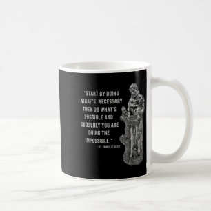 Vintage St. Francis Of Isi Quote Catholic Tees Uni Coffee Mug