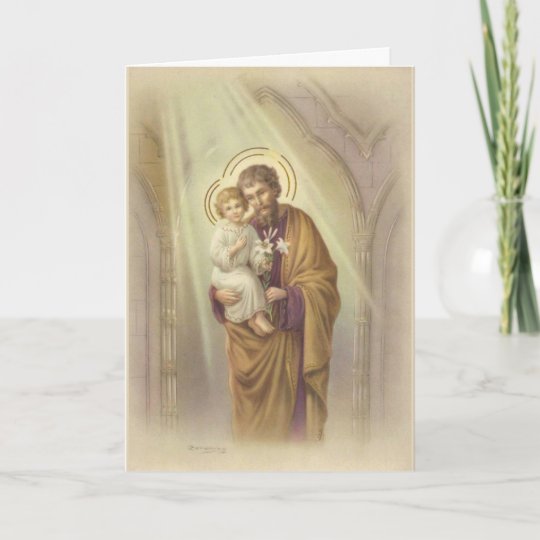 Vintage St. Joseph Father's Day Card | Zazzle.com