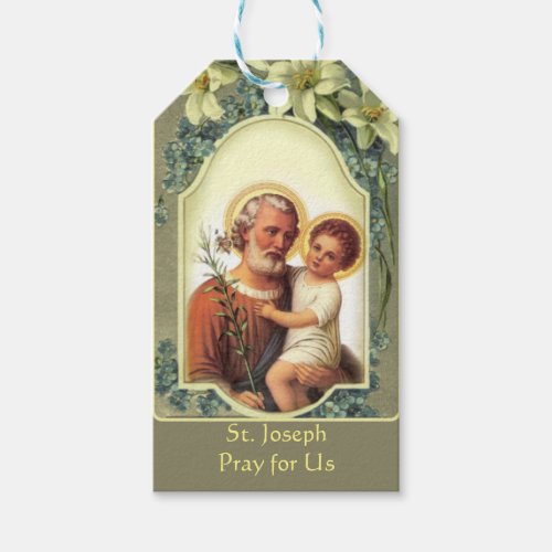 Vintage St Joseph Feast Day March 19 Prayer Tags