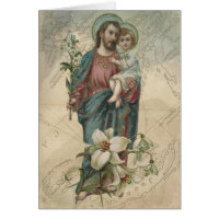 Vintage St. Joseph with Child Jesus Fathers