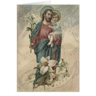 Vintage St. Joseph with Child Jesus Fathers