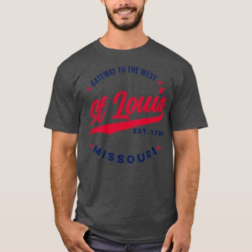 Vintage St Louis Missouri Gateway to the West USA  T_Shirt