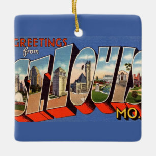 Vintage St Louis Missouri Ornament