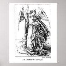 Vintage St. Michael the Archangel Adult Coloring